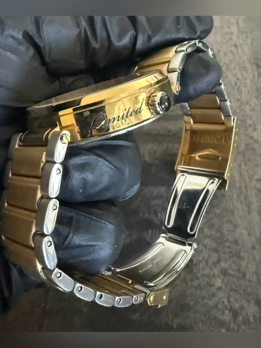 Invicta Two-Tone Gold & Silver Mickey Mouse Dial Watch (battery not included)